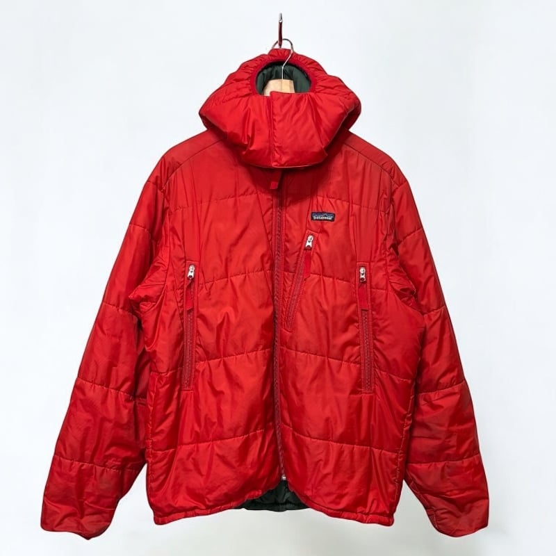 00s Patagonia パフジャケット RED Lサイズ フード付 | ATR S
