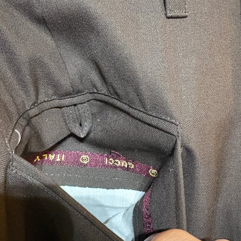 VINTAGEのGUCCIのスラックス!年代不明ですが、非常に上質な生地 VINTAGEのGUCCIのスラックス!年代不明ですが、非常に上質な生地