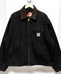 90s Carhartt  カーハート　デトロイトジャケット　ブラック　XLサイズ　裏地無し！　美品