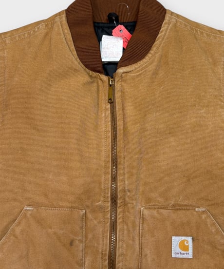 【USED】90s Carhartt  アクティブベスト  ブラウン  アメリカ製  Lサイズ　美品