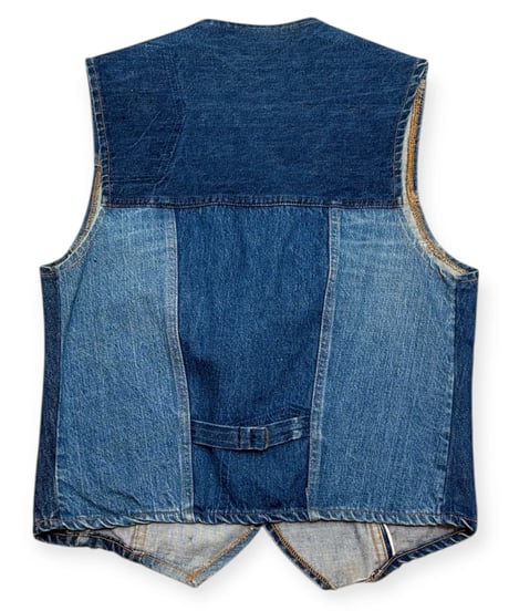 【USED】1970s Levi’s デニムベスト パッチワーク 人参タグ