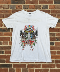 【USED】2000s ED HARDY エドハーディ 半袖Tシャツ  ホワイト XLサイズ