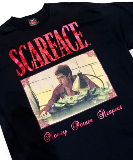 【USED】1990s SCARFACE スカーフェイス Tシャツ 映画 オフィシャル XXLサイズ