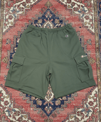 Champion スウェットカーゴショーツ GREEN