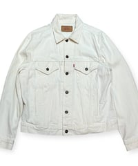 【USED】1990s Levi’s 70506 デニムジャケット ホワイト 44R 希少カラー