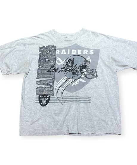 【USED】1990s Los Angels RAIDERS レイダース 半袖Tシャツ グレー  XLサイズ