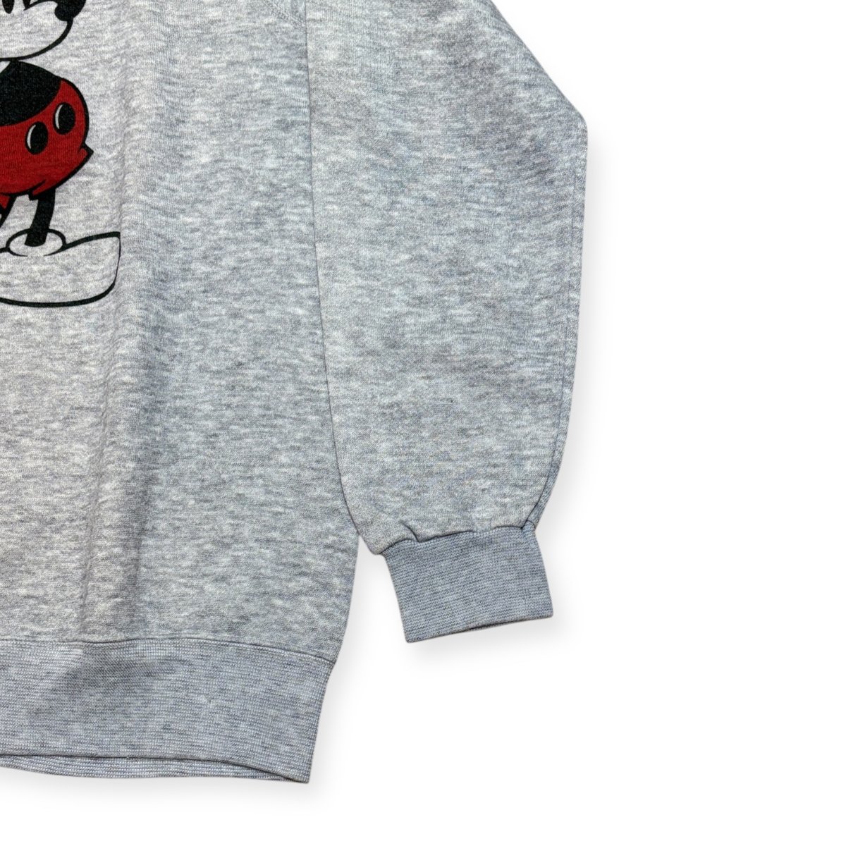 USED】1980s Disney ミッキーマウス クルーネックスウェット 霜降り