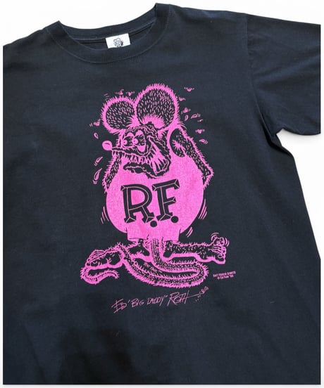 【USED】2000s RAT FINK ラットフィンク 半袖Tシャツ BLACK Mサイズ 美品