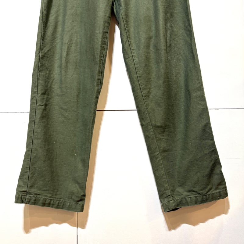 USED】 70s US ARMY ベイカーパンツ オリーブ W30xL33 コット