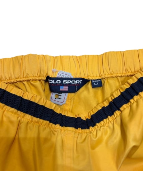 【USED】1990s POLO SPORTS ナイロンパンツ イエロー LLサイズ