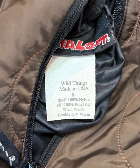 【USED】1990s WILDTHINGS  ワイルドシングス  プリマロフトジャケット  リバーシブル  Lサイズ  アメリカ製  ミントコンディション