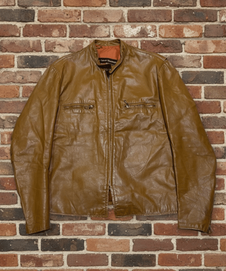 【USED】1970s HARLEY-DAVIDSON AMF シングルライダースジャケット ハーレーダビッドソン 革ジャン ブラウン