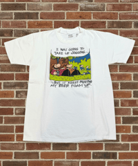 【USED】1970s FRANK AND ERNEST コミックアート 半袖Tシャツ Stedmanボディ Lサイズ アメリカ製
