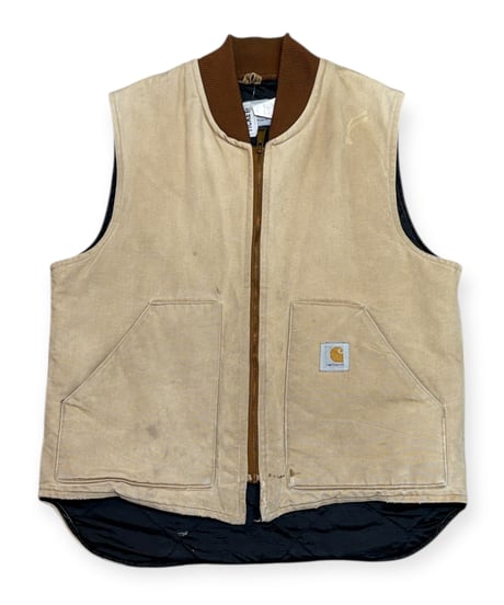 【USED】1990s Carhartt DUCK VEST ブラウン Lサイズ アメリカ製