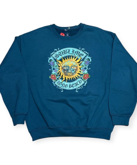 【USED】2000s SUBLIME バンド クルーネックスウェット blue Lサイズ