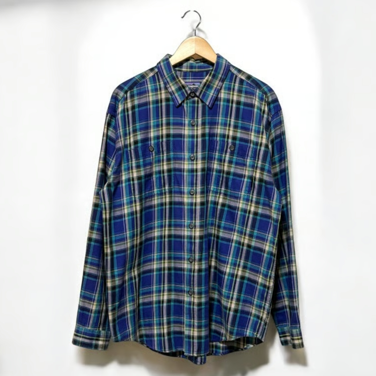patagonia メンズ M 青 チェック柄シャツ 楽天市場】13年製