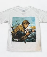 【USED】 90年代　OUTDOOR LIFE  半袖Tシャツ　ホワイト　アメリカ製　美品