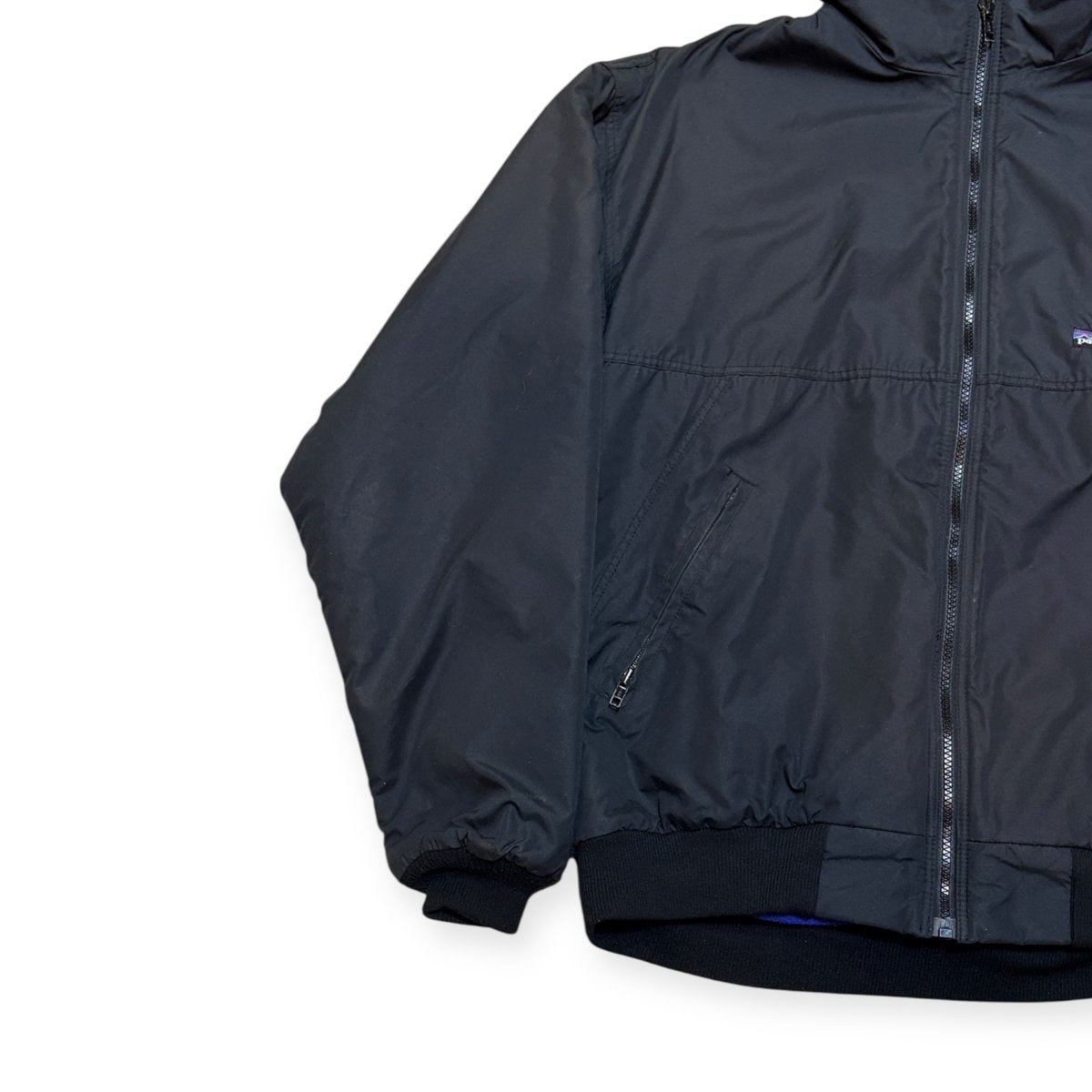 USED】1980s Patagonia パタゴニア シェルドシンチラ ブラック、ブルー
