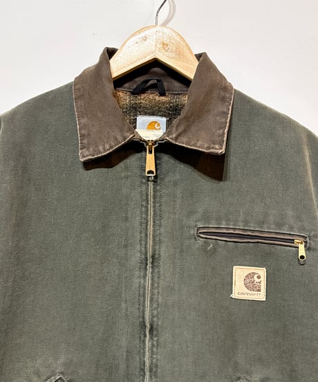90年代Carhartt！名作デトロイトジャケット‼︎人気のMOSS‼︎Mサイズ！アメリカ製‼︎