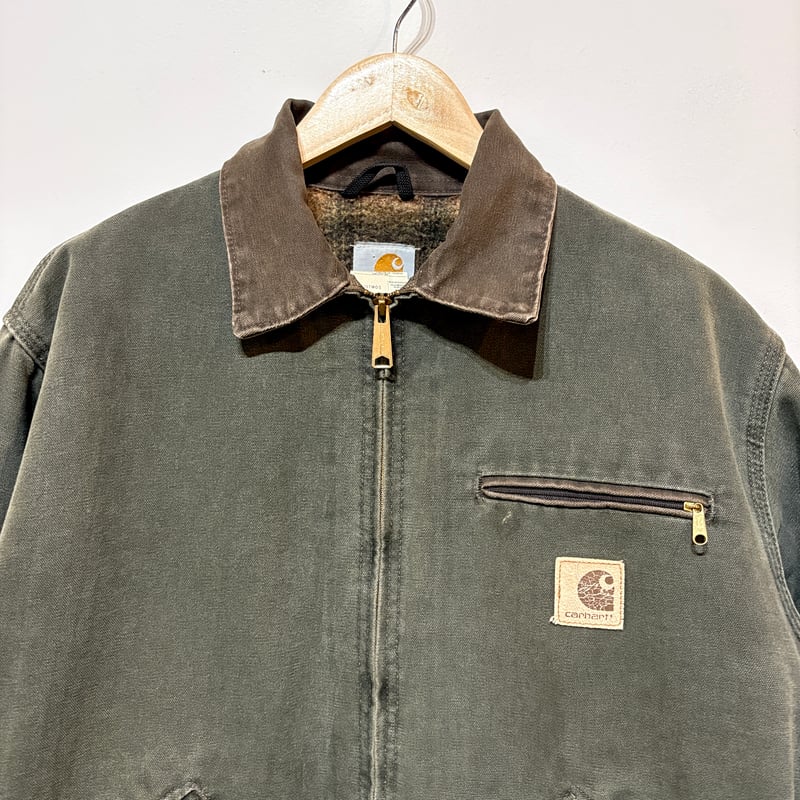 90年代Carhartt!名作デトロイトジャケット‼︎人気のMOSS‼︎M 90年代Carhartt!名作デトロイトジャケット‼︎人気のMOSS‼︎M