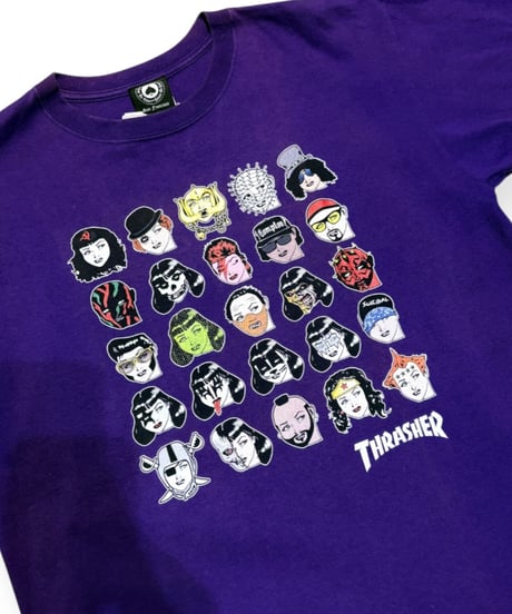 【USED】2000s THRASHER スラッシャー SS T-SHIRTS パープル Lサイズ
