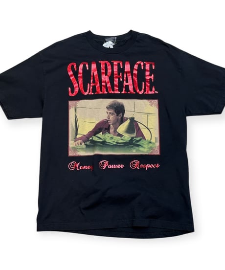 【USED】1990s SCARFACE スカーフェイス アルパチーノ オフィシャル 半袖Tシャツ BLACK  XLサイズ 極美品
