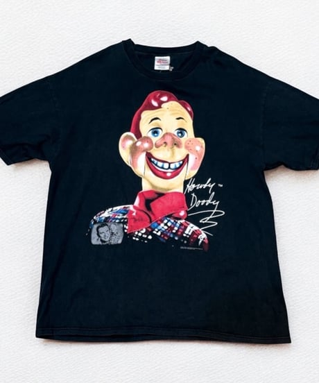 90年代　Howdy Doody　プリントTシャツ　ブラック　XLサイズ　アメリカ製