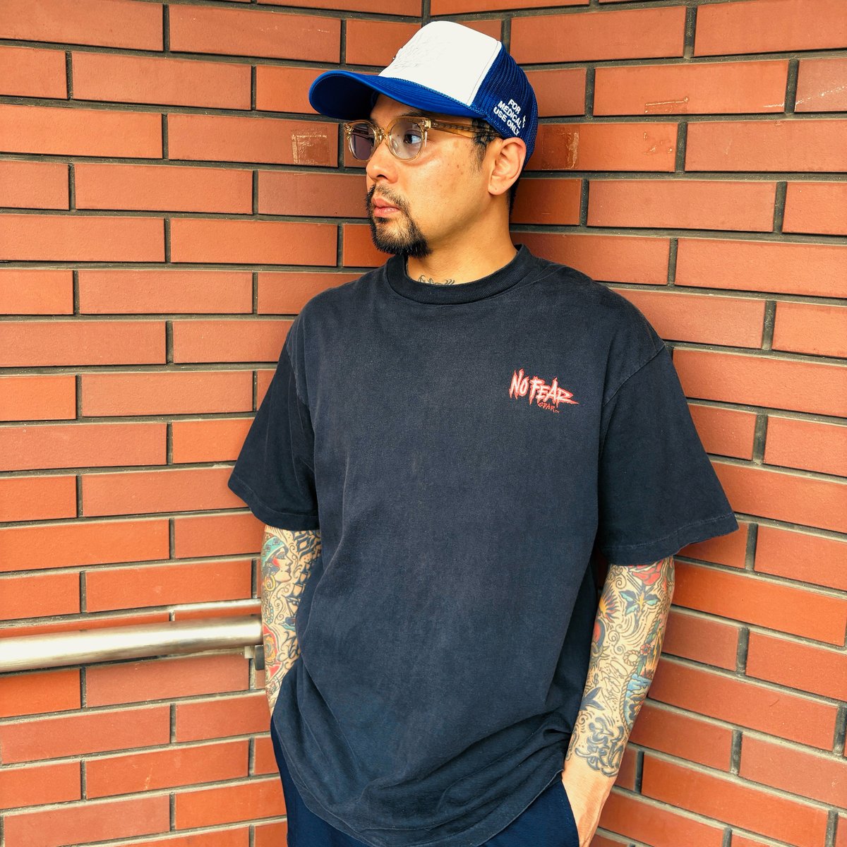 90年代 NO FEAR 半袖Tシャツ 両面プリント XLサイズ アメリカ製