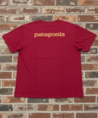 【USED】2000s Patagonia パタゴニア 半袖Tシャツ RED ロゴプリント Lサイズ
