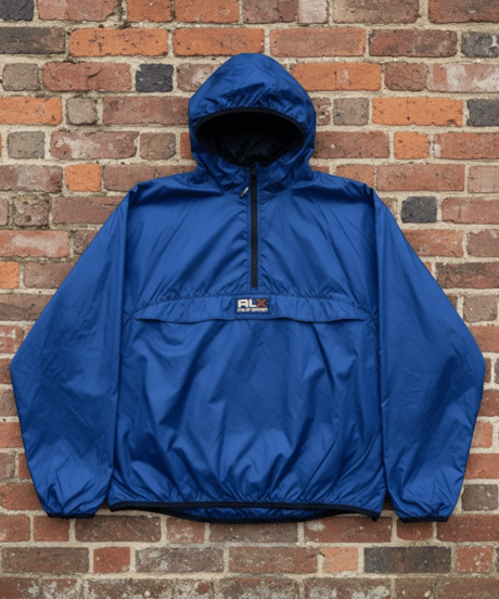 【USED】1990s POLO SPORTS RLX ナイロンアノラックパーカー NAVY XLサイズ