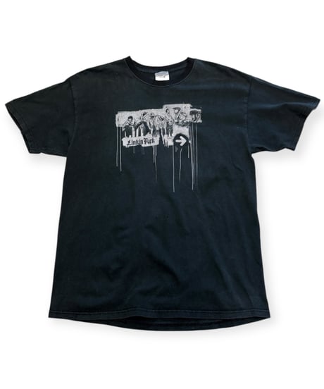 【USED】2000s Linkin Park リンキン・パーク SS T-SHIRTS 半袖Tシャツ BLACK Lサイズ HANESボディ