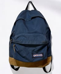 90s OUTDOOR PRODUCTS  デイパック　ネイビー　レザーボトム　アメリカ製