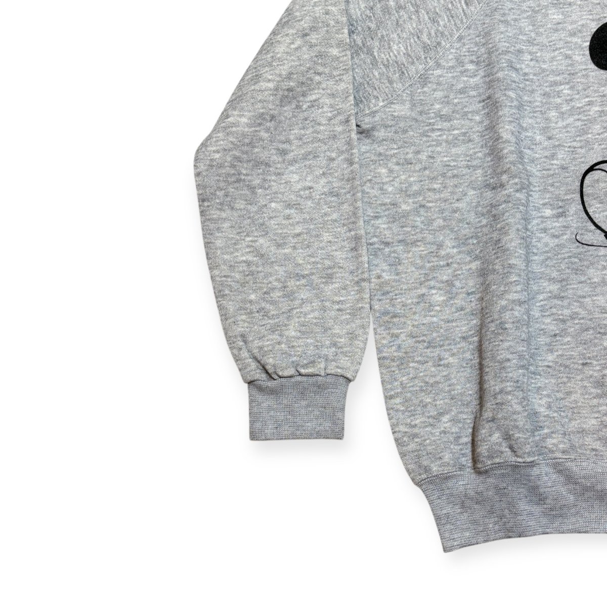 USED】1980s Disney ミッキーマウス クルーネックスウェット 霜降り