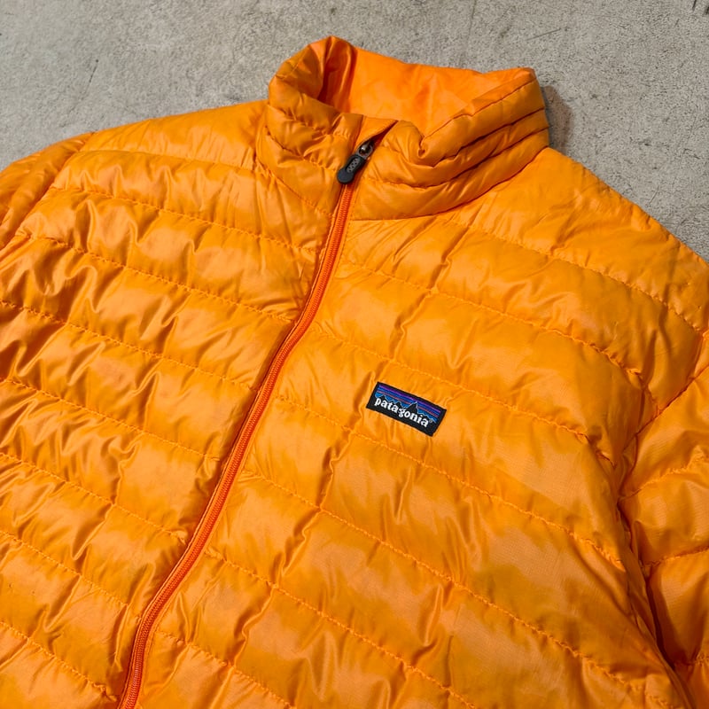 Patagoniaダウンセーター！良い色マンゴー！結局このくらいのダウンが1 