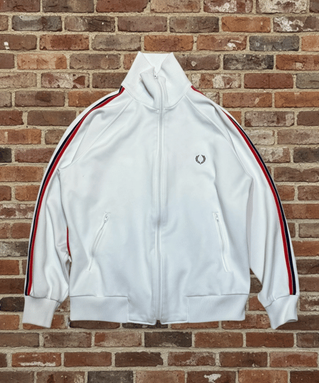 【USED】1980s FRED PERRY フレッドペリー トラックジャケット ホワイト XLサイズ