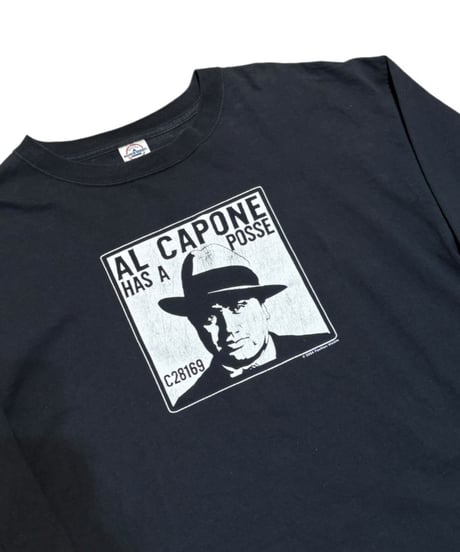 【USED】2000s FASHION VICTIM アルカポネ LS T-SHIRTS BLACK XLサイズ USA製