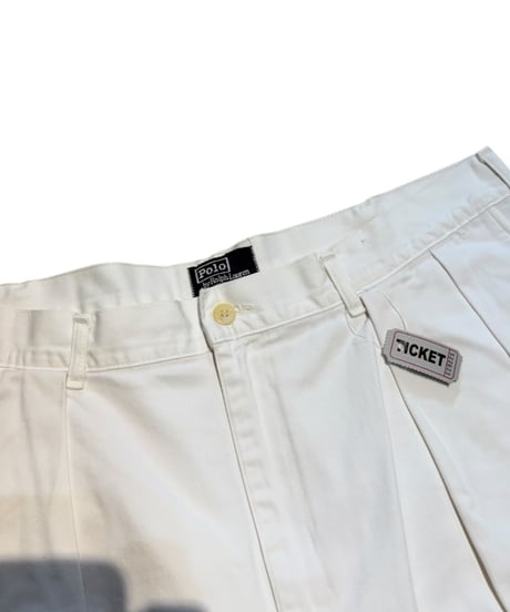 【USED】1990s Polo Ralph Lauren  ショートパンツ ホワイト W38 アメリカ製