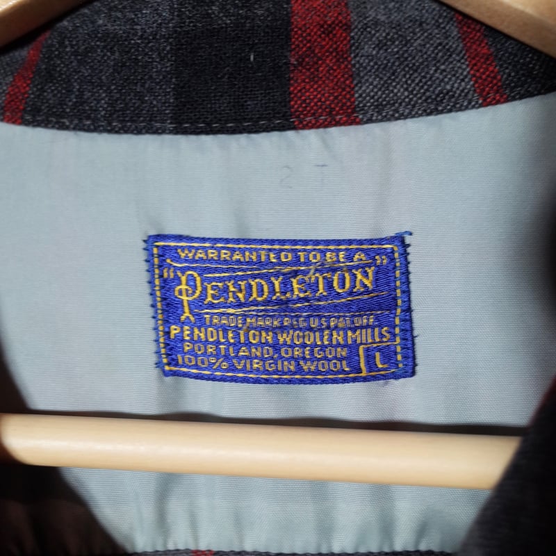 50s PENDLETON ボードシャツ Lサイズ レッド、グレー 極上美品 | ATR ST