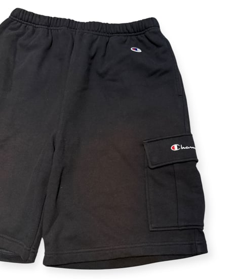 【USED】Champion スウェットカーゴショーツ BLACK