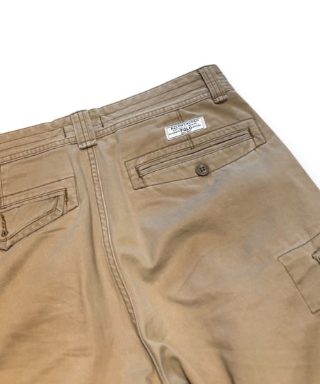 【USED】2000s Polo Ralph Lauren カーゴショートパンツ khaki W32インチ