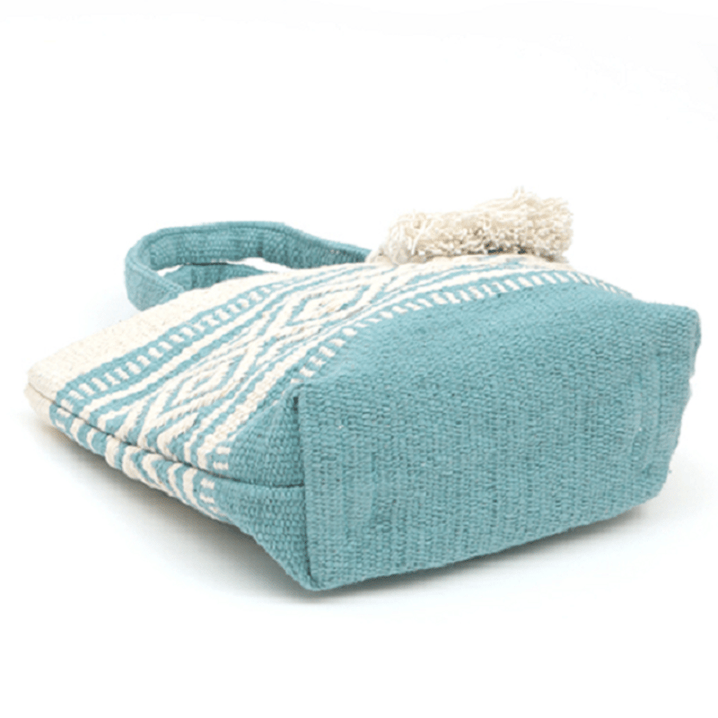 ネイティブ柄 トートバッグ S (ターコイズ) | umi-sora-zakka*