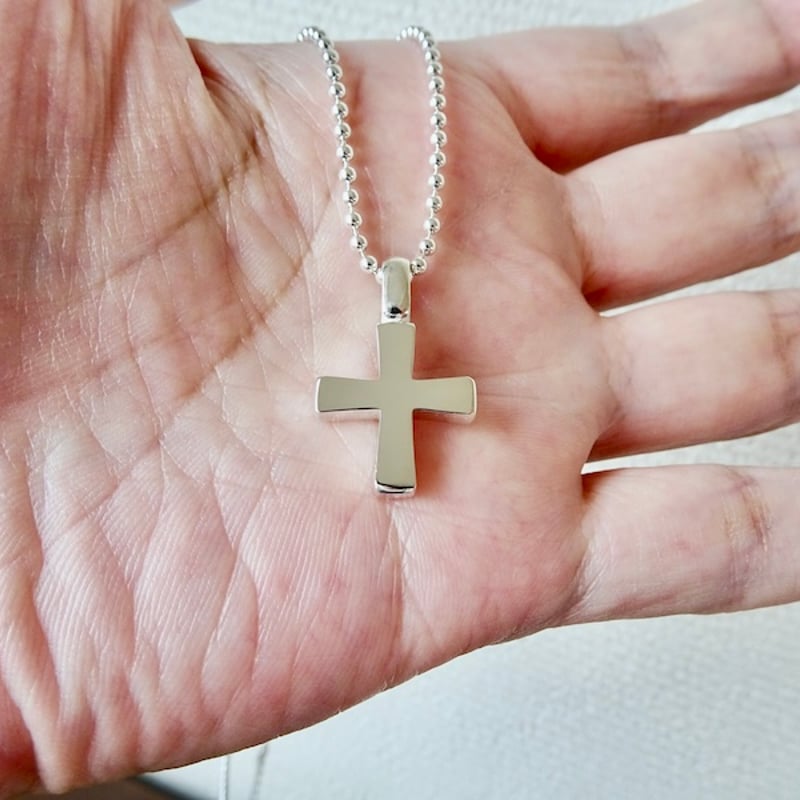 仁尾彫金『プラチナ、十字クロス』ハンドメイド331 | 仁尾彫金 STORE