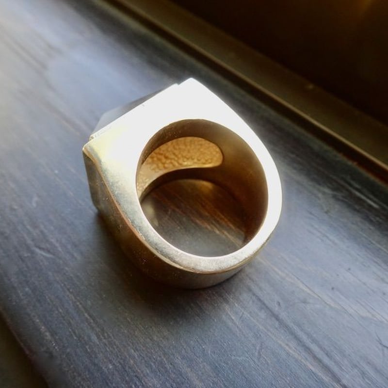 仁尾彫金『一つのゴールドスタッズリング』ハンドメイド180 | 仁尾彫金  