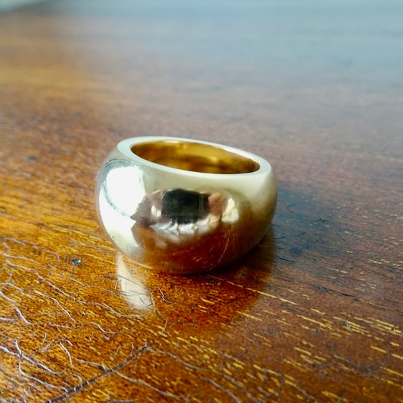 仁尾彫金『k18、甲丸リング』ハンドメイド339 | 仁尾彫金 STORE