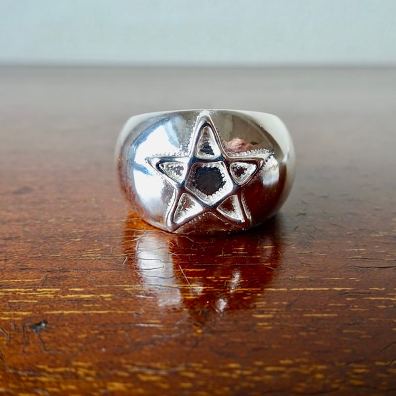 仁尾彫金『スター甲丸リング』ハンドメイド381 | 仁尾彫金 STORE