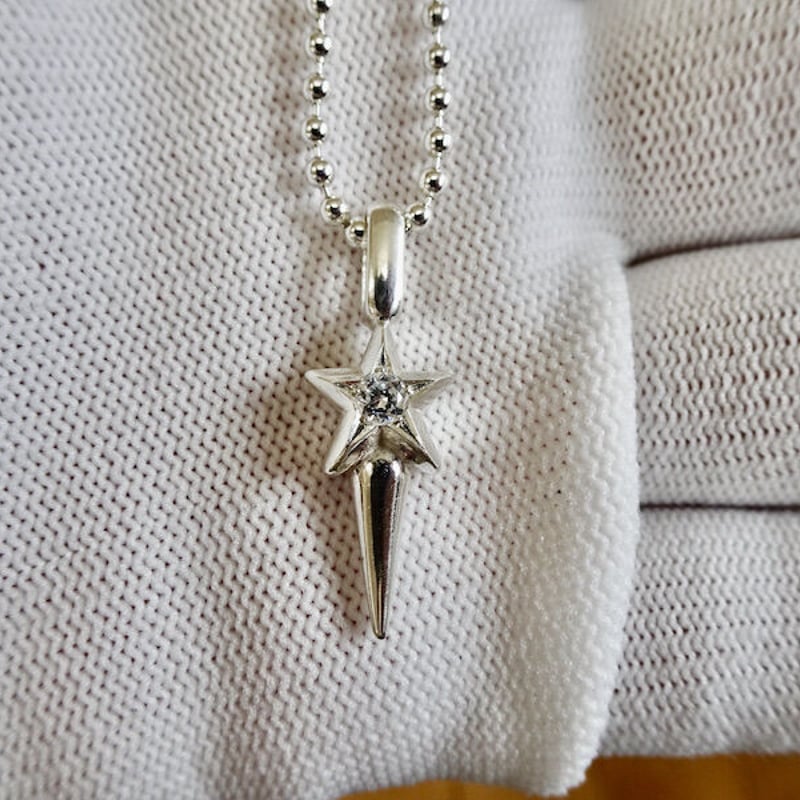 仁尾彫金『一つ星ダイヤスタースパイク』ハンドメイド206 | 仁尾彫金 STORE