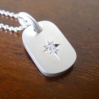 仁尾彫金『一つ星ダイヤ、プラチナ馬蹄ピアス』ハンドメイド245b 仁尾彫金『一つ星ダイヤ、プラチナ馬蹄ピアス』ハンドメイド245