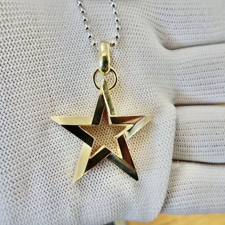 仁尾彫金『ゴールドスターヘッド、バチカンあり』ハンドメイド214