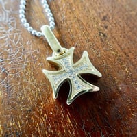 仁尾彫金『ギャラクシークロスブラックダイヤヘッド』ハンドメイド434b 仁尾彫金『ギャラクシークロスブラックダイヤヘッド