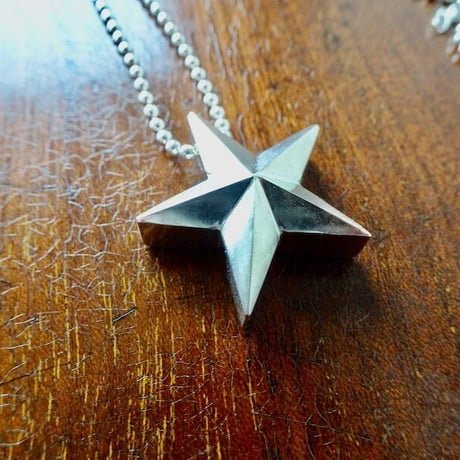 仁尾彫金『ビッグスターペンダントバチカン無し』ハンドメイド225
